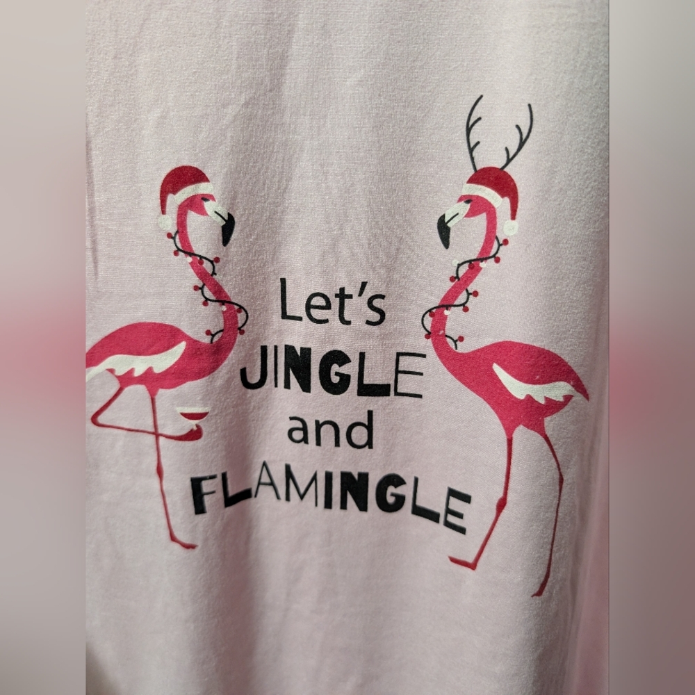Pink Flamingo Long Sleeve Tee
